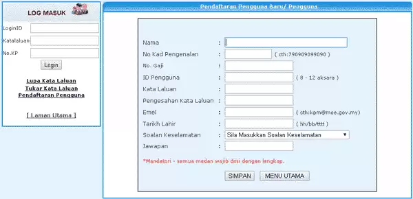 Cara Login eOperasi KPM
